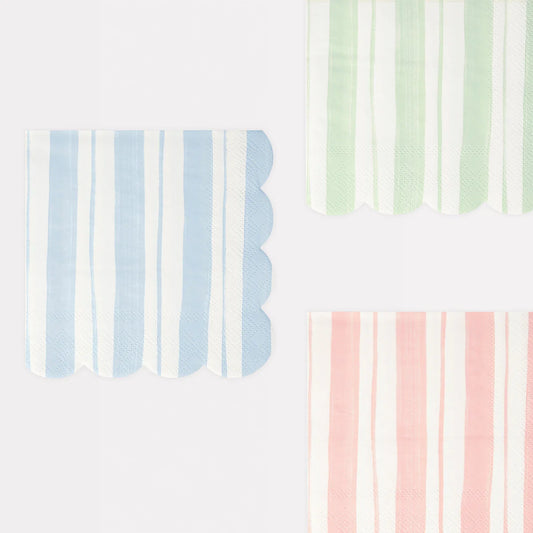 Ticking Stripe Cocktail Napkin