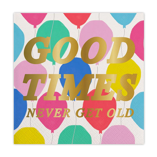 Good Times Balloon Cocktail Napkins