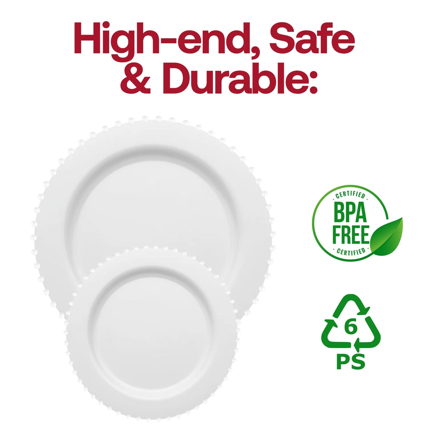 Kaya Tableware - White Pearl 7” Salad Plate