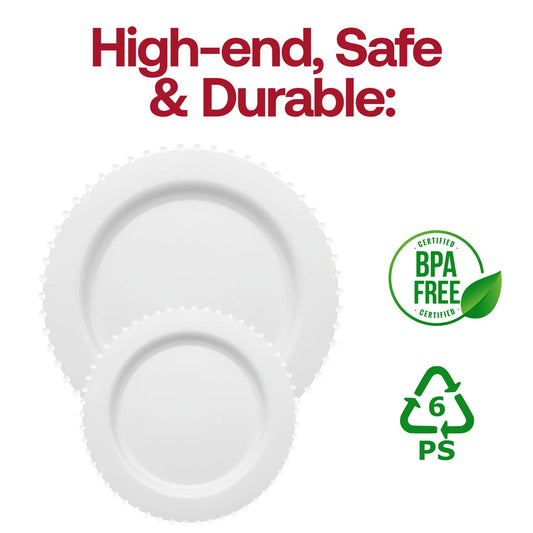 Kaya Tableware - White Pearl 7” Salad Plate