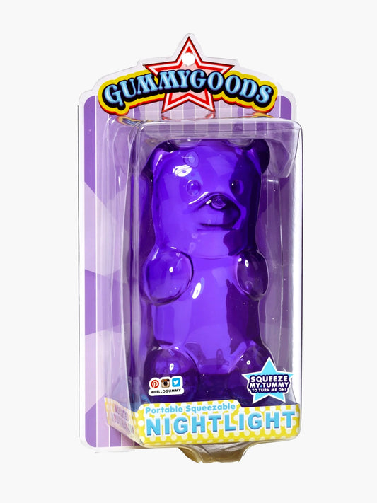 Gummy Bear Squeezable Night Light - Purple