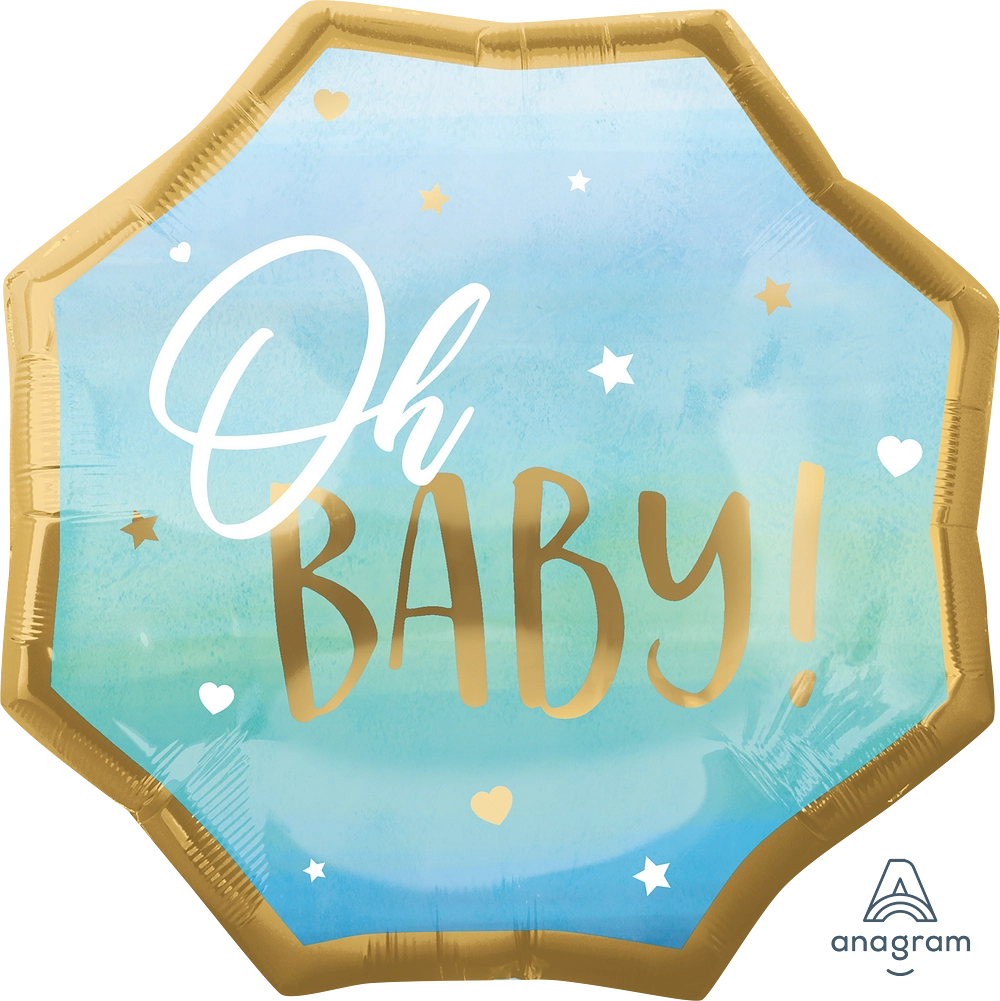 Baby Blue Boy Foil Balloon