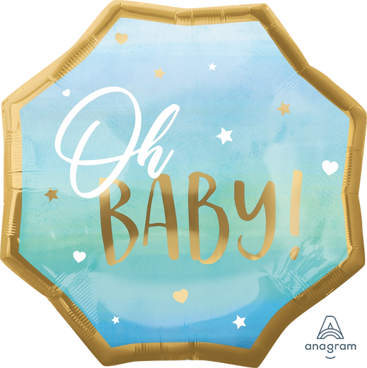 Baby Blue Boy Foil Balloon