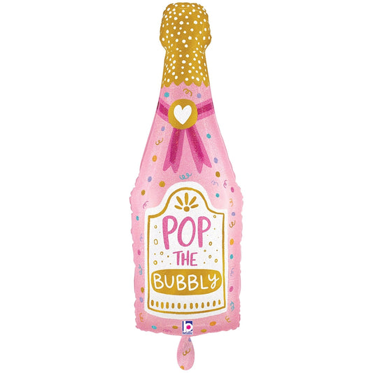 Pop The Bubbly Bottle SuperShape Balloon