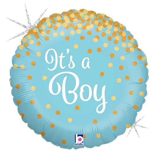 It’s A Boy Holographic Foil Balloon