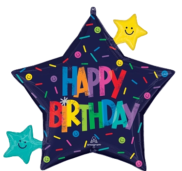 Bold Birthday SuperShape Foil Balloon