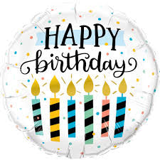 Birthday Candles Foil Balloon