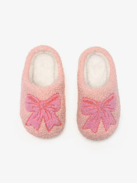 Pretty Bows Pink Slippers - Kids