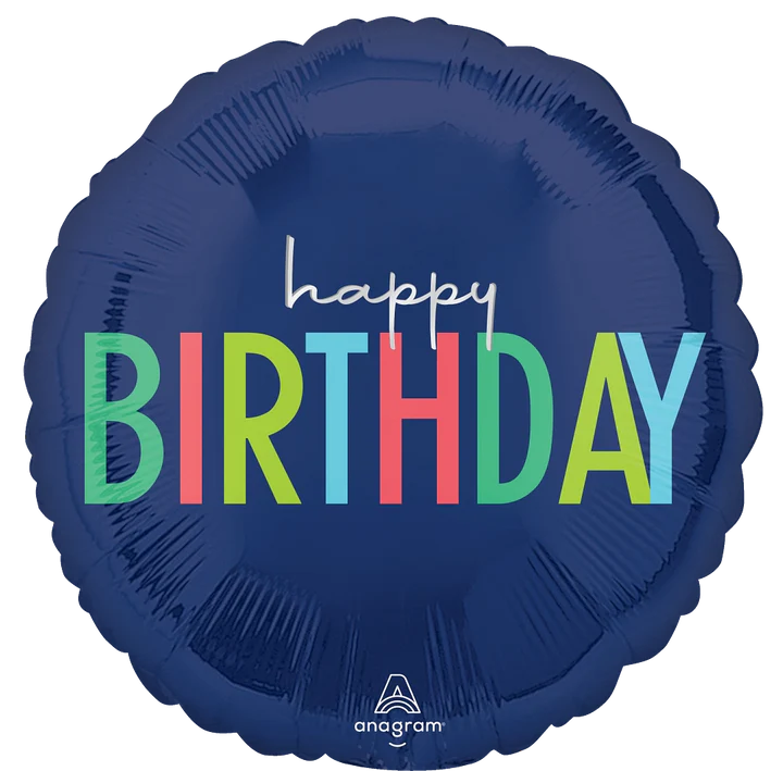 Modern Birthday Foil Balloon