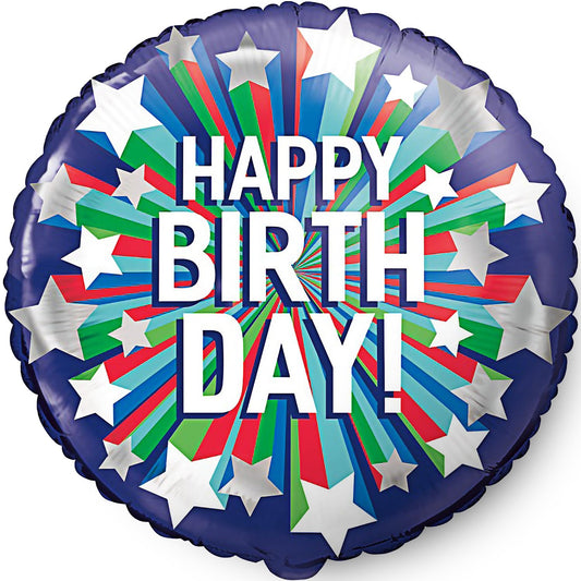 Shooting Star Birthday Foil Balloon