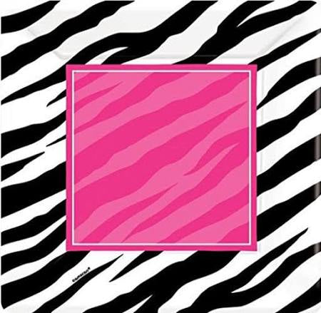 ZEBRA PARTY DESSERT PLATE