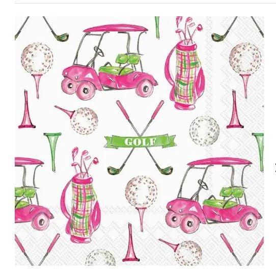 Girly golf napkin