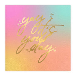You make my day cocktail napkins