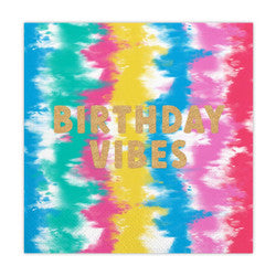 BIRTHDAY VIBES COCKTAIL NAPKIN