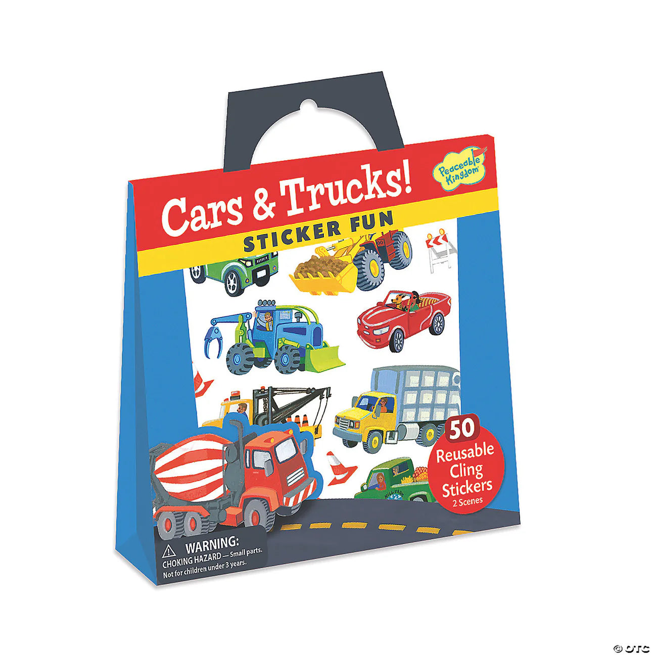 PK: Reusable Sticker Tote - Cars & Trucks - Ages 3+