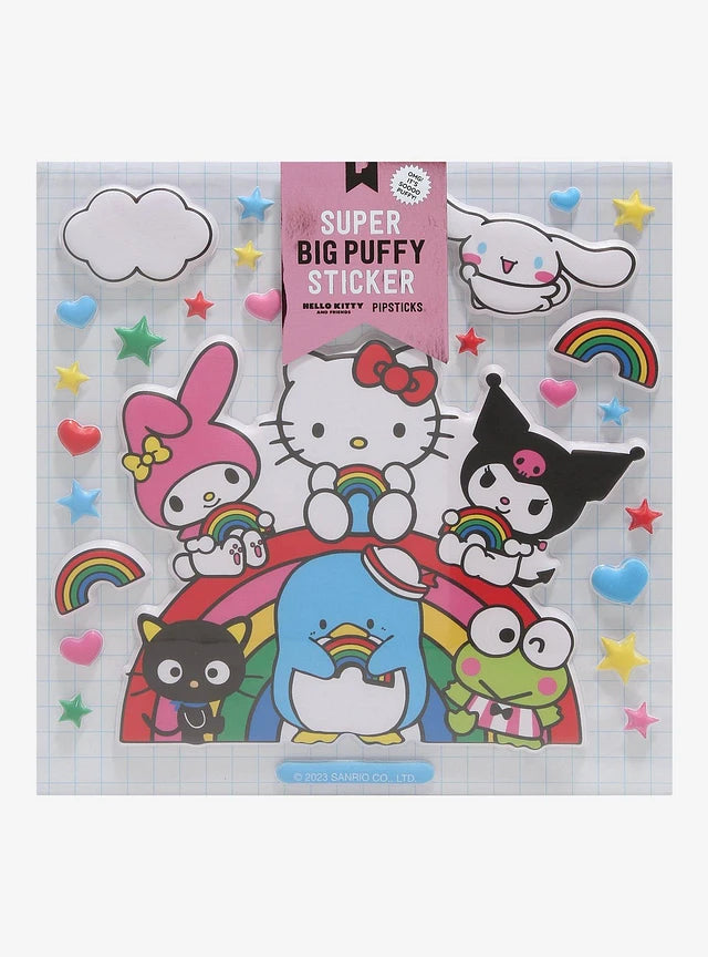 Hello Kitty And Friends Rainbow Pals Super Big Puffy