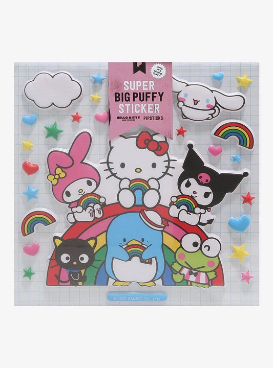 Hello Kitty And Friends Rainbow Pals Super Big Puffy