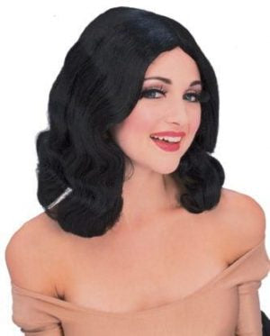 Women S Hollywood Glamour Black Wig
