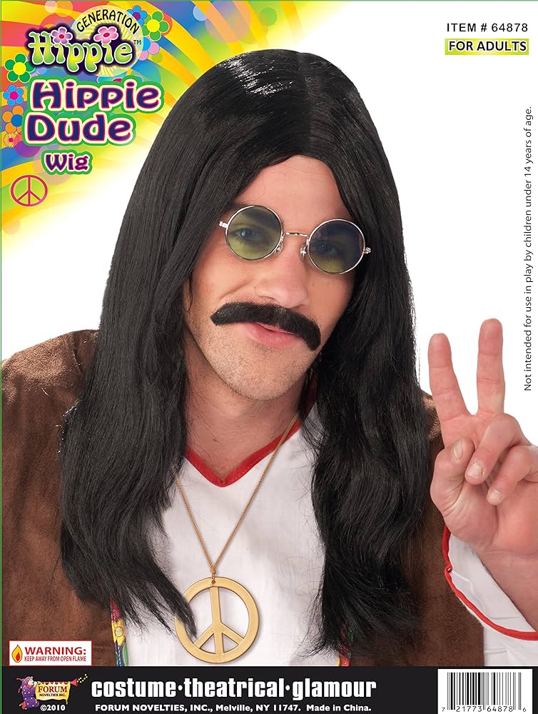 Hippie dude wig