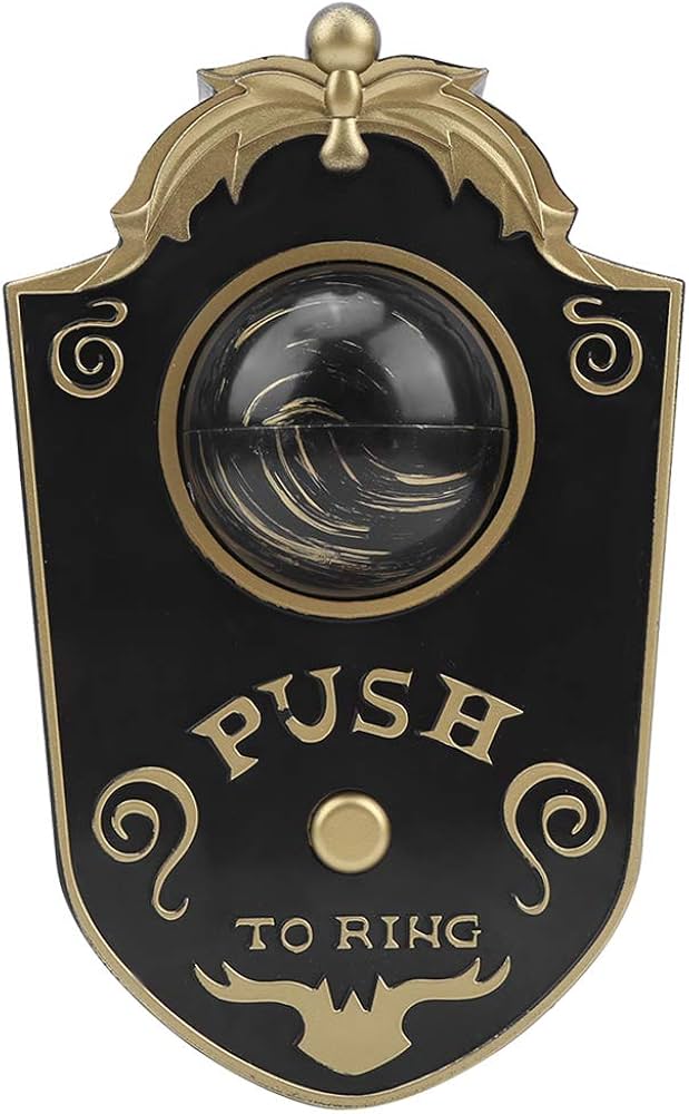 Halloween Decoration, Halloween Doorbell, Haunted Doorbell Animated Eyeball Halloween Decor with Spooky Sounds, Haunted House Halloween Prop Decoration