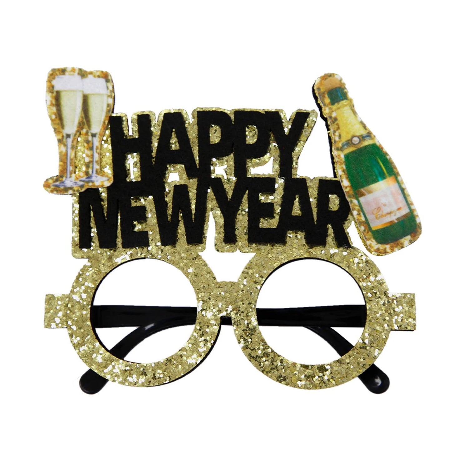 Happy new year glasses