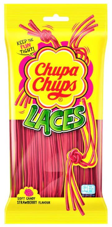 CHUPA CHUPS LACES STRAWBERRY- 90G
