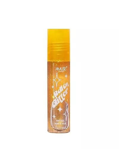 Roll on glitter lip oil