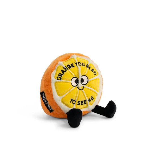 Punchkins Plush Gifts - "Orange You Glad to See Me" Cute Orange Plushie, Perfect for Kids, Teens or Adults!