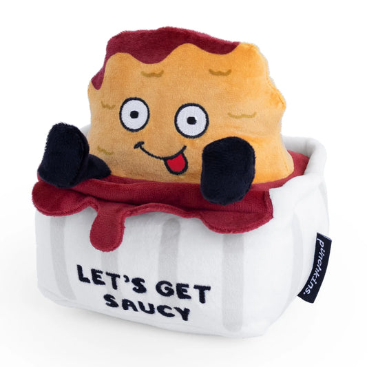 Let's Get Saucy" Plush Chicken Nugget