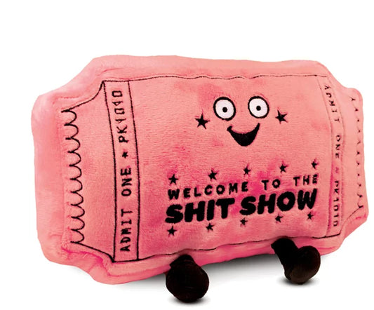 Punchkins Ticket Stub Sh*t Show Plush Stuffed Soft Sleep Cuddle Play Toy 15cm