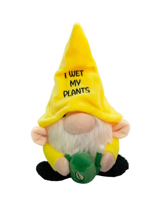 Punchkins Plush Gifts - "I Wet My Plants" Funny Plush White Elephant Gift Gnome Plushie