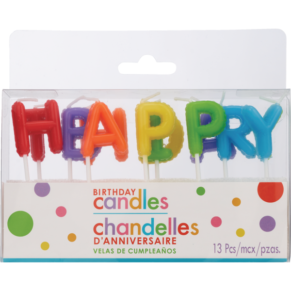 HAPPY BIRTHDAY CANDLES