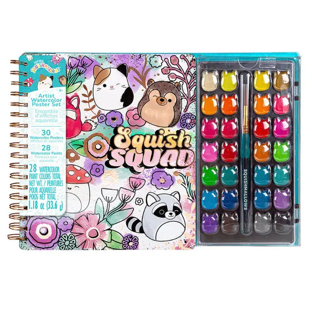 Squishmallows Squish Squad Artist Watercolor Poster Set
