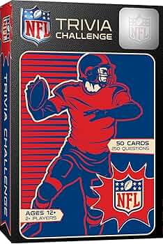 NFL Trivia Challenge Card Game - Officially Licensed Game for Kids & Adults