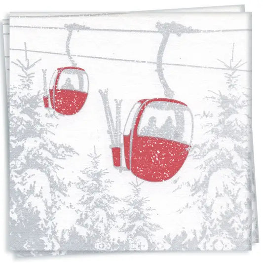 FRANCOISE PAVIOT "TELECABINE " DINNER NAPKIN