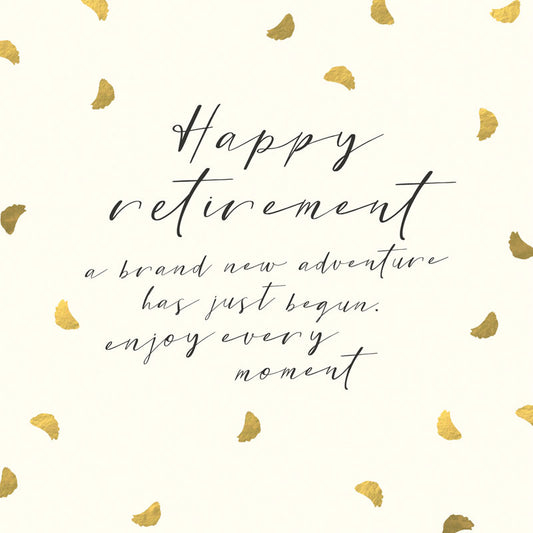 RETIREMENT CARD - NEW ADVENTURE