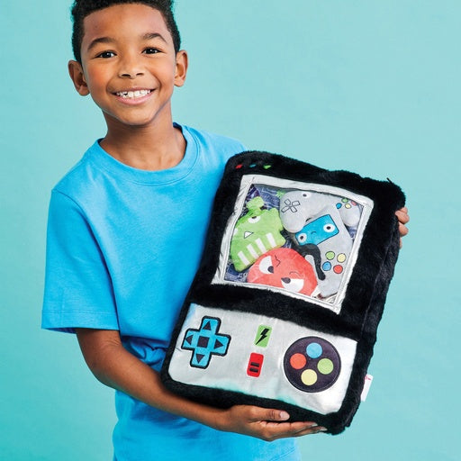 Video Game Packaging Fleece Pillow