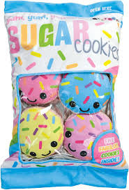 Sugar Cookies Furry and Fleece Plush Pillow.