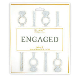 Engaged ring acrylic sticks
