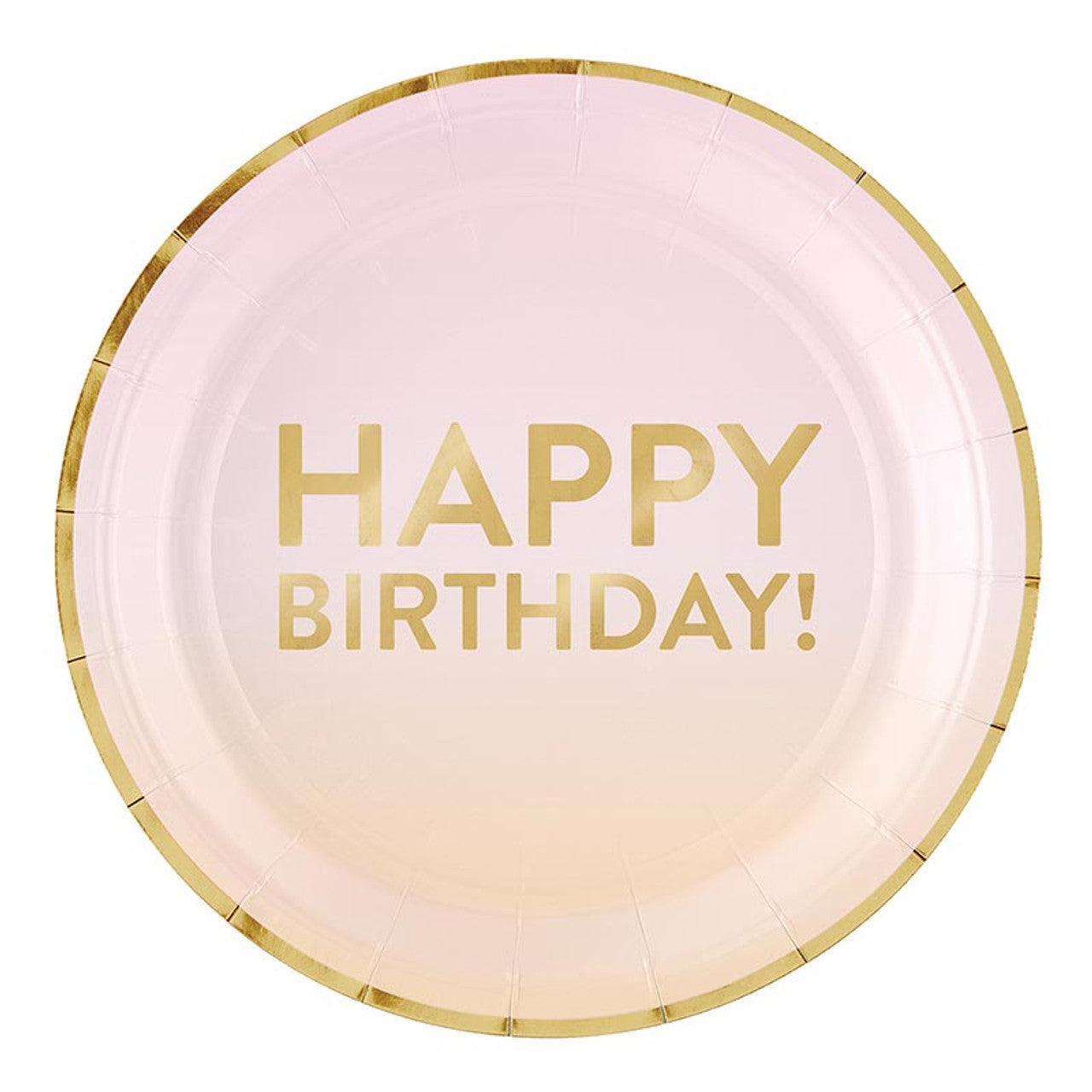 Paper Plates Ombré - Birthday
