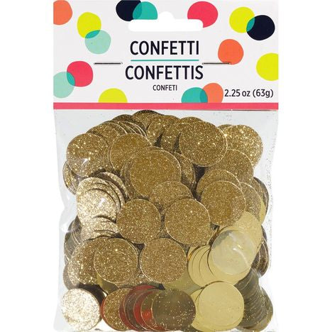 Gold confetti