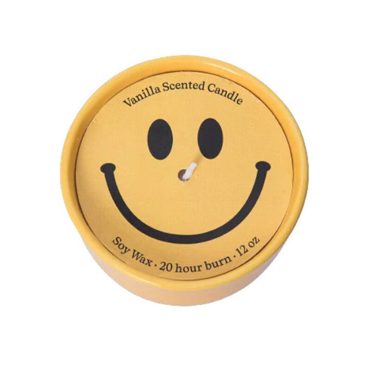 SMILEY VANILLA SCENTED CANDLE