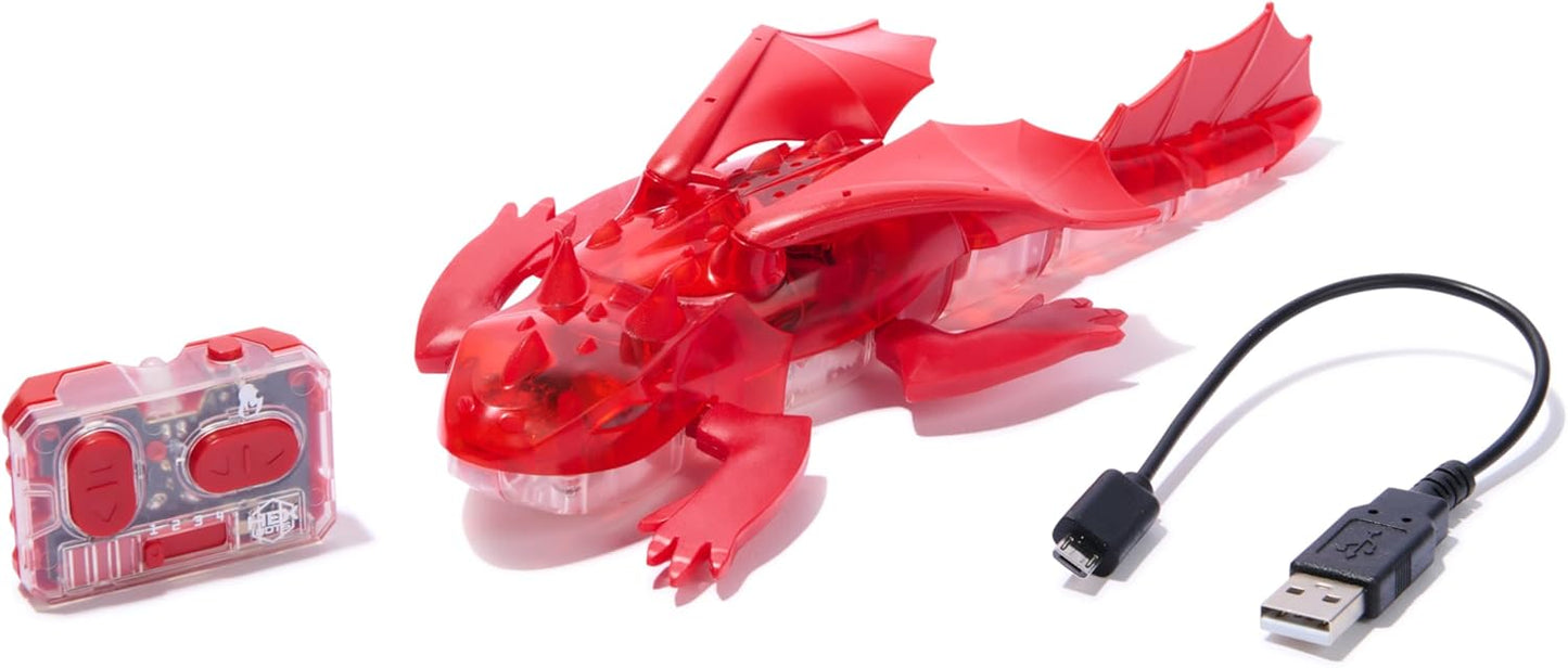 HEX Bots Remote Control Dragon, Rechargeable Robot Dragon Toys for Kids,