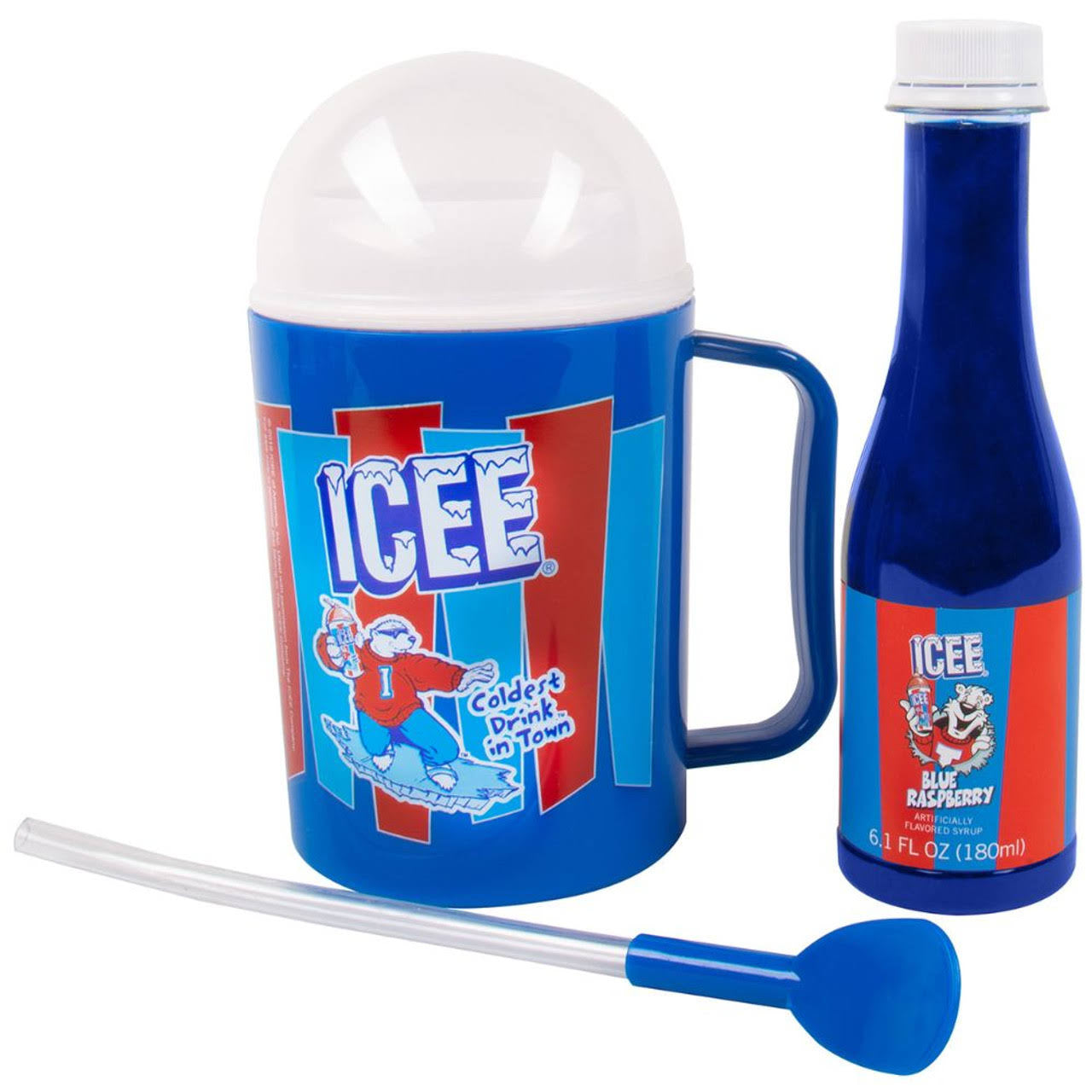 Icee Making Cup and Raspberry Syrup