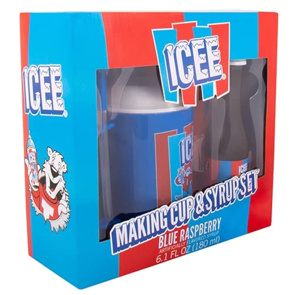 Icee Making Cup and Raspberry Syrup