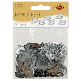 25 silver confetti