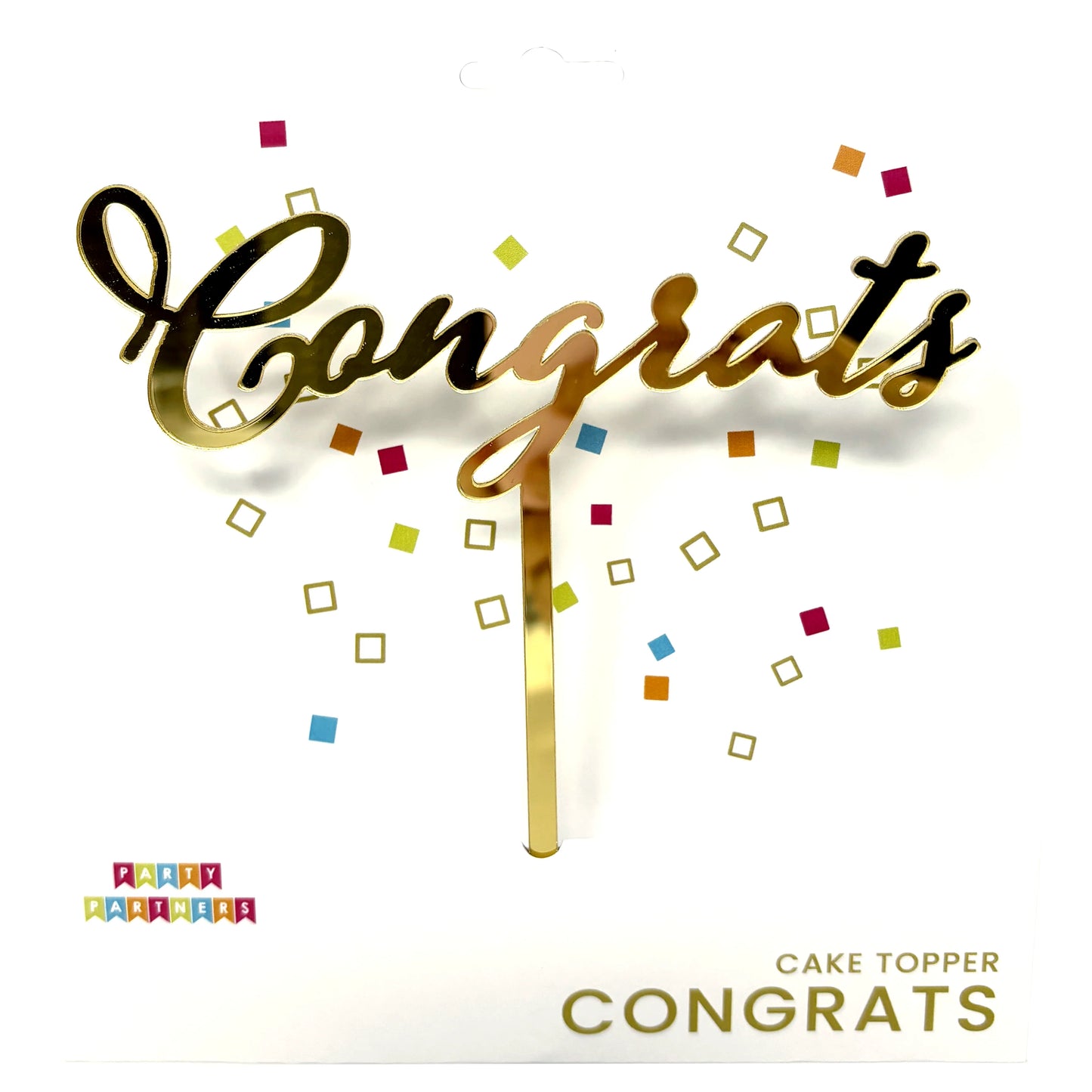 Congrats cake topper