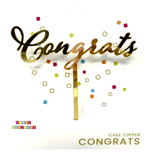 Congrats cake topper
