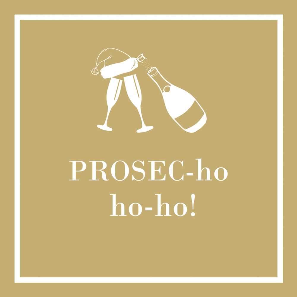 PROSEC-HO-HO COCKTAIL NAPKINS