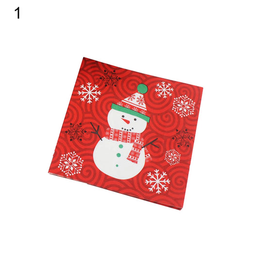SNOWMAN LUNCH NAPKIN
